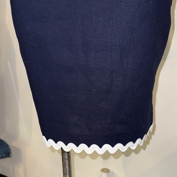 J.Crew Navy with White Trim Blazer and Skirt Set - Picture 5 of 11